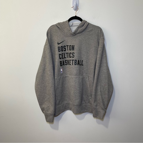 Nike men's Grey Boston Celtics basketball sports long sleeve hoodie in size XL - Picture 3 of 8